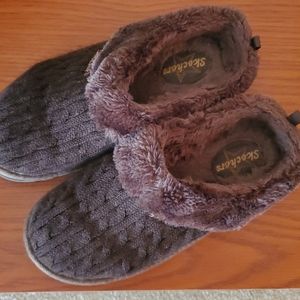 Skechers Knit Fuzzy Slip On Sz 8.5